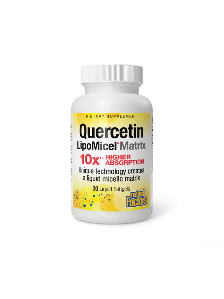 Natural Factors Quercetin LipoMicel Matrix, 30sg Nuts 'n Berries