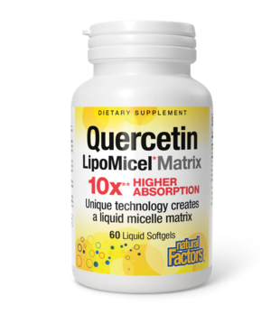 Natural Factors Quercetin LipoMicel Matrix, 60sg