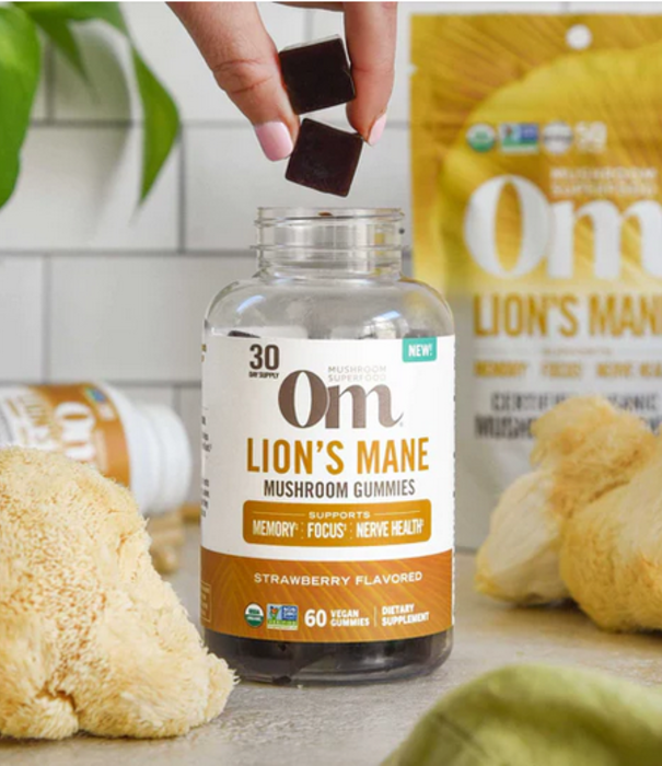 OM Mushroom Om Mushroom Lions Mane Mushroom Gummy, 60ct