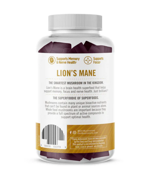 OM Mushroom Om Mushroom Lions Mane Mushroom Gummy, 60ct