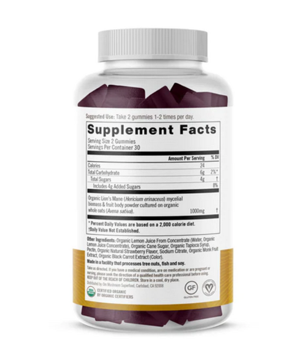 OM Mushroom Om Mushroom Lions Mane Mushroom Gummy, 60ct