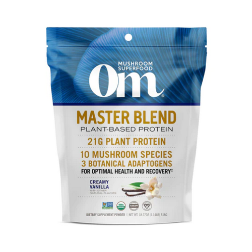 OM Mushroom Om Mushroom Protein Powder, Masterblend, Vanilla, 18.27oz.