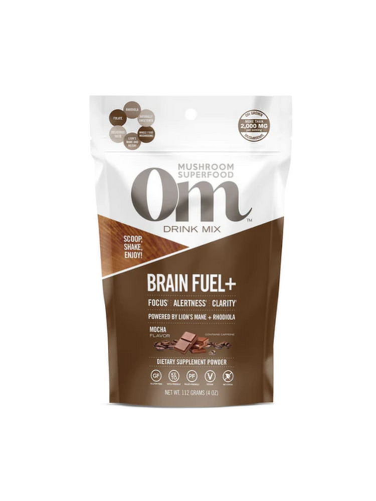 OM Mushroom Om Mushroom Drink Mix, Brain Fuel+ Mocha, 112g.