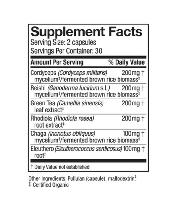 HOST DEFENSE Host Defense MycoBotanicals Energy, 60cp