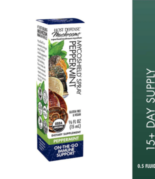 Host Defense MycoShield Spray, Peppermint, 1oz.