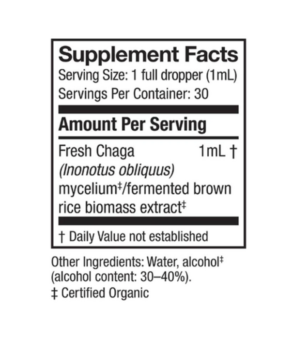 HOST DEFENSE Host Defense Chaga Extract, 1oz.