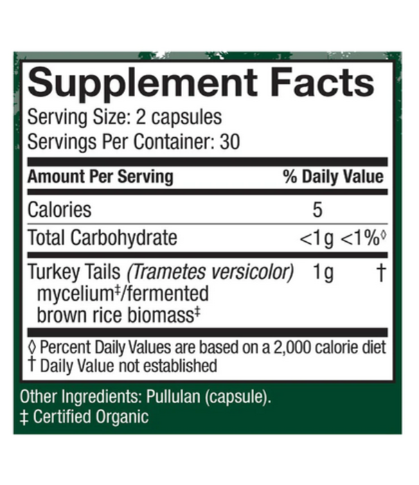 HOST DEFENSE Host Defense Turkey Tail, 60cp