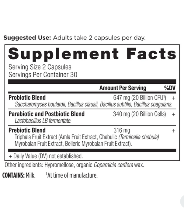 Ancient Nutrition Ancient Nutrition SBO Probiotics, Trinity, 60cp.