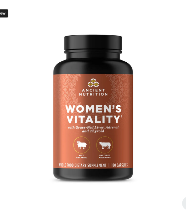 Ancient Nutrition Ancient Nutrition Women's Vitality Blend Glandular, 180ct