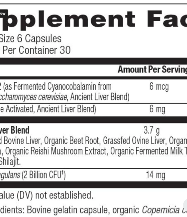 Ancient Nutrition Ancient Nutrition Liver Glandular, 180ct