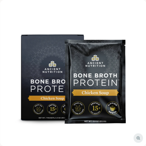 Ancient Nutrition Ancient Nutrition Bone Broth Protein, Chicken Soup, Tray 7ct