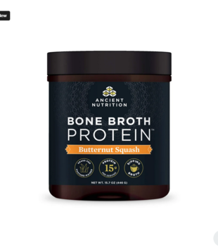 Ancient Nutrition Bone Broth Protein, Butternut Squash, 15srv