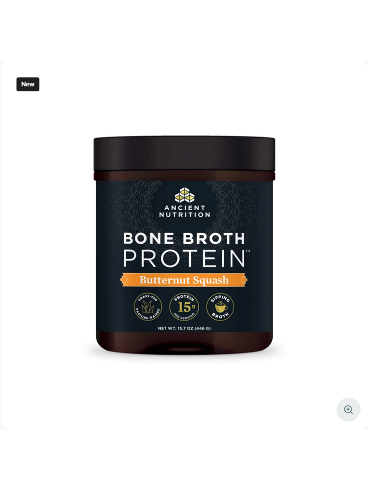 Ancient Nutrition Ancient Nutrition Bone Broth Protein, Butternut Squash, 15srv