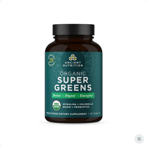 Ancient Nutrition Ancient Nutrition Super Greens Multi, Organic, 90tb.