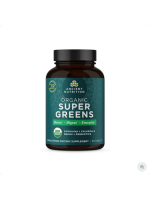 Ancient Nutrition Ancient Nutrition Super Greens, Organic, 90tb.