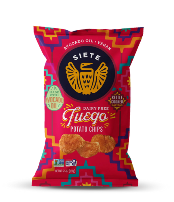 SIETE Siete Kettle Chips, Fuego, 5.5oz.