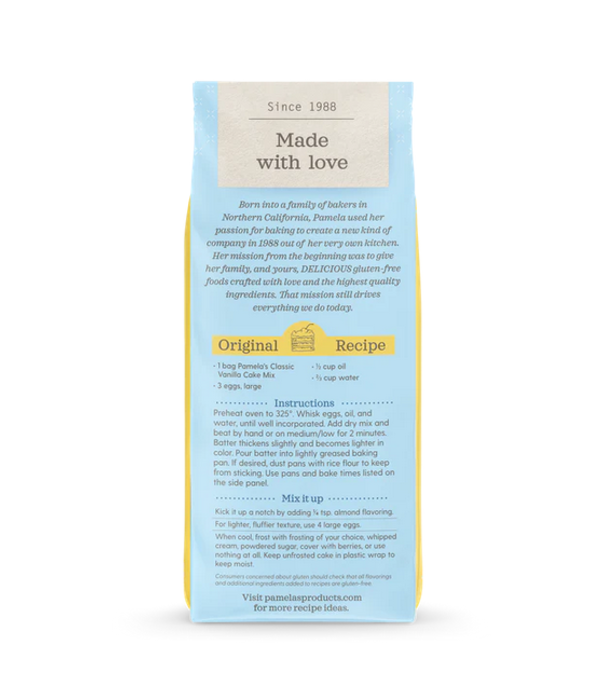 PAMELAS Pamela's Cake Mix, Classic Vanilla, 21oz.