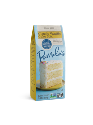 Pamela's Cake Mix, Classic Vanilla, 21oz.