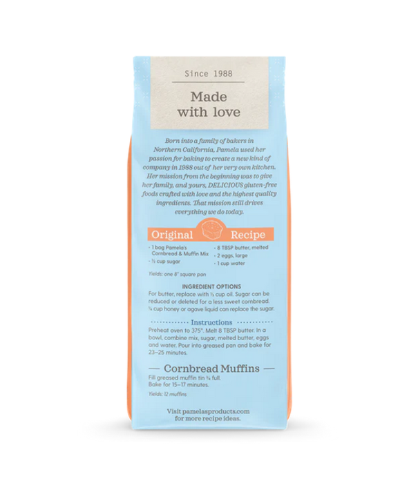 Pamela's Cornbread and Muffin Mix, 12oz.