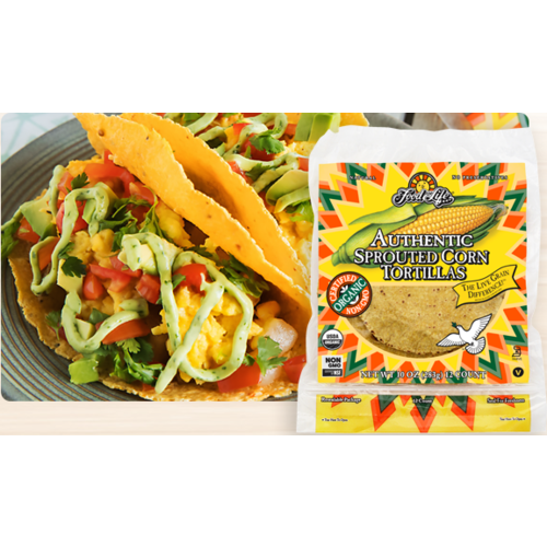 Food for Life Sprouted Tortillas, Corn, Organic, 10oz. Food for Life Sprouted Tortillas, Corn, Organic, 10oz.