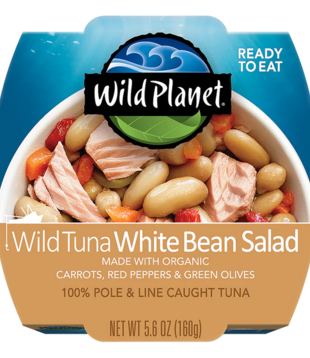 Wild Planet Wild Tuna, White Bean Salad, 5.6oz.