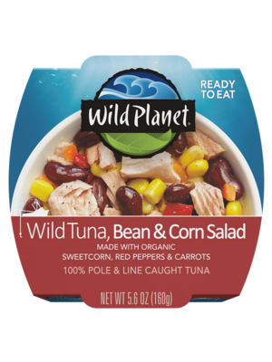 Wild Planet Wild Tuna, Bean & Corn Salad, 5.6oz.