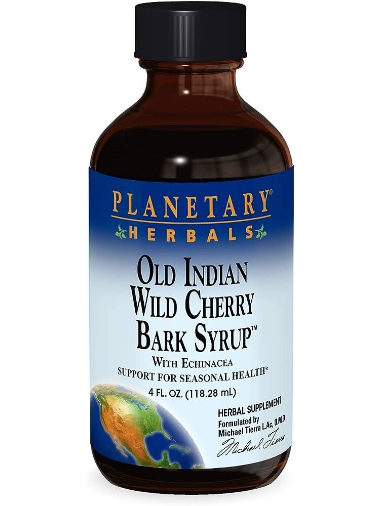 Planetary Herbals Old Indian Wild Cherry Bark Syrup, 8oz.