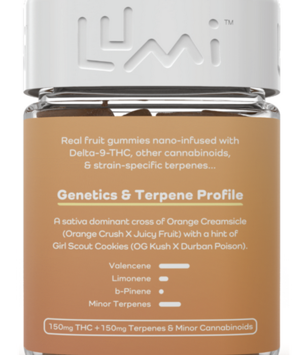 Lumi Orange Cream Cookies D9 Gummies, 15ct