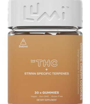 Lumi Orange Cream Cookies D9 Gummies, 15ct