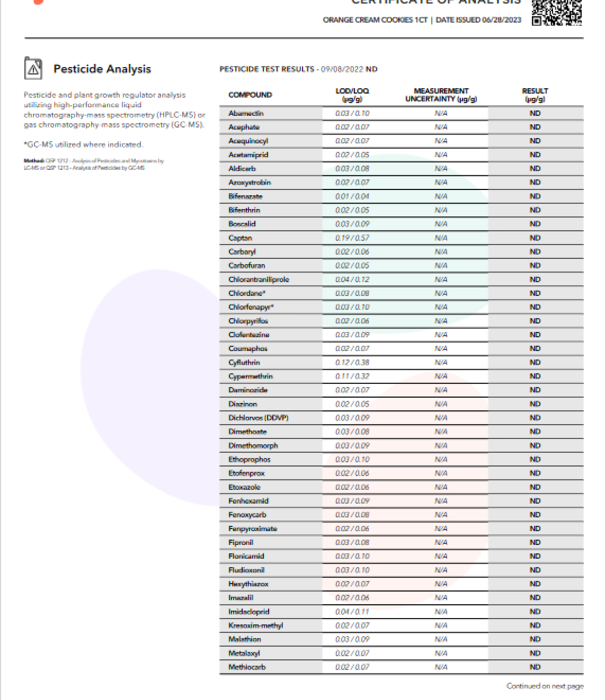 Lumi Orange Cream Cookies D9 Gummies, 15ct
