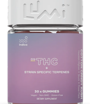 Lumi Cotton Candy Kush D9 Gummies, 15ct