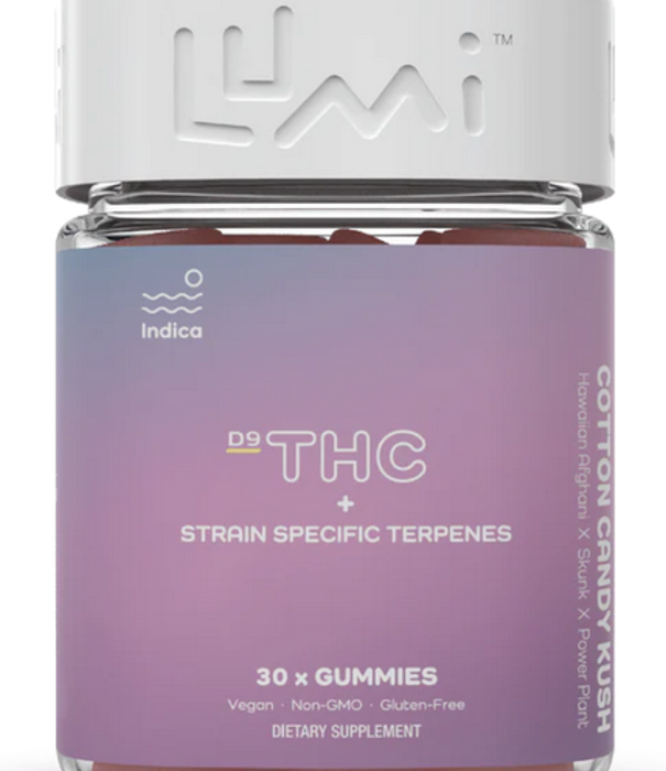 Lumi Cotton Candy Kush D9 Gummies, 15ct