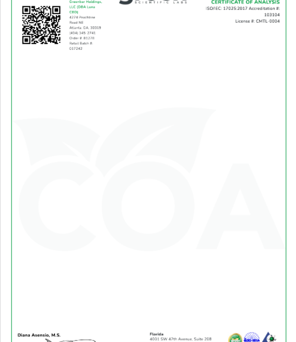 LUNA CBD Luna Weekend SKY HIGH D8 Gummies, 40mg, 15ct