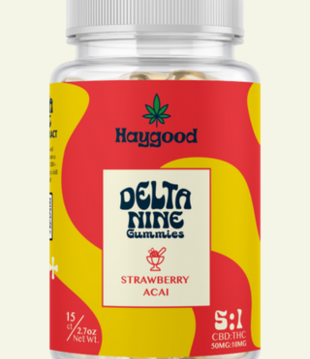Haygood D9 Gummies, Strawberry Acai, 15ct