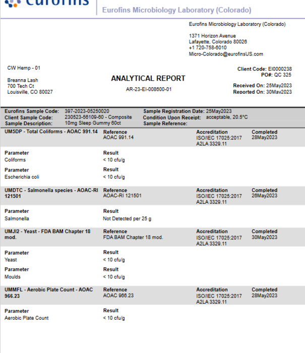 CHARLOTTE'S WEB Charlotte's Web Sleep Gummies, Raspberry, 60ct