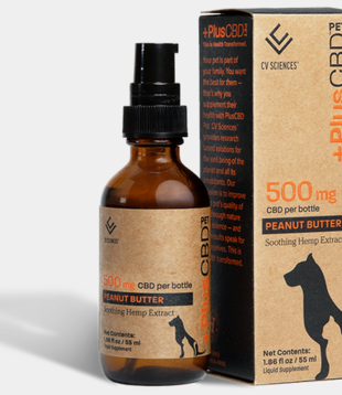 PlusCBD Pet Formula  Soothing Hemp Extract 1.86 fl oz 500 mg - Peanut Butter
