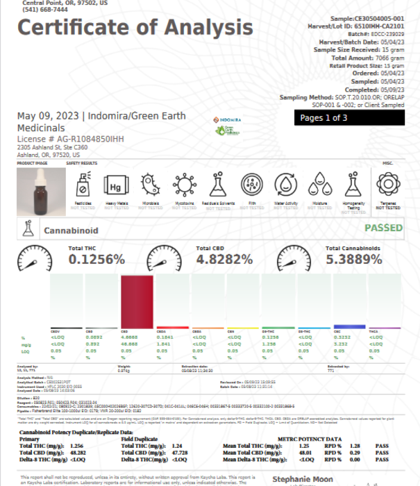GREEN EARTH MEDICINALS Green Earth Medicinals Oral Formula Extra Strength, Cinnamon, 2oz.