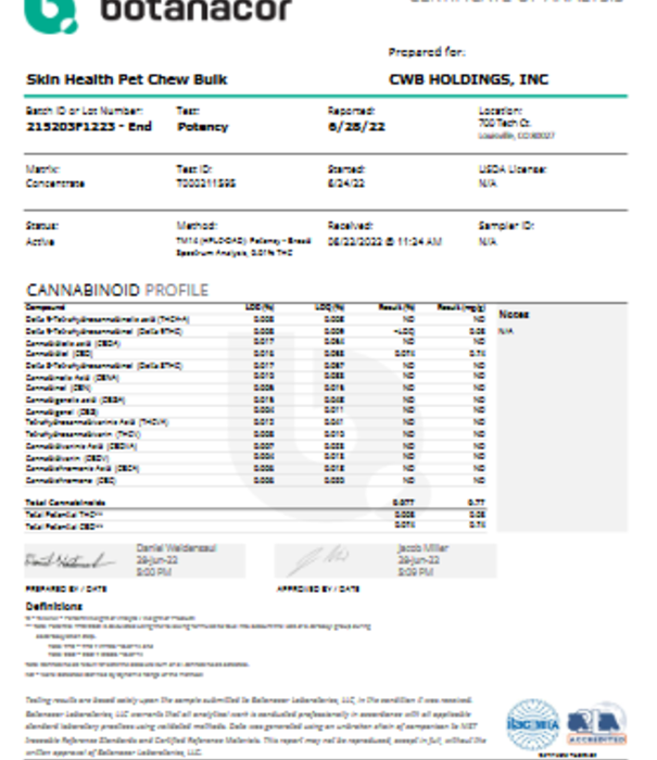 CHARLOTTE'S WEB Charlotte's Web Canine Skin & Allergy Chew, 30ct