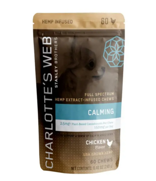 Charlotte's Web Canine Calming Chews, Chicken, 60ct