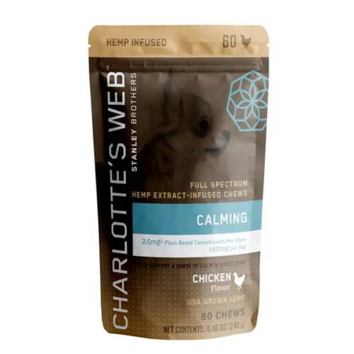 CHARLOTTE'S WEB Charlotte's Web Canine Calming Chews, Chicken, 60ct