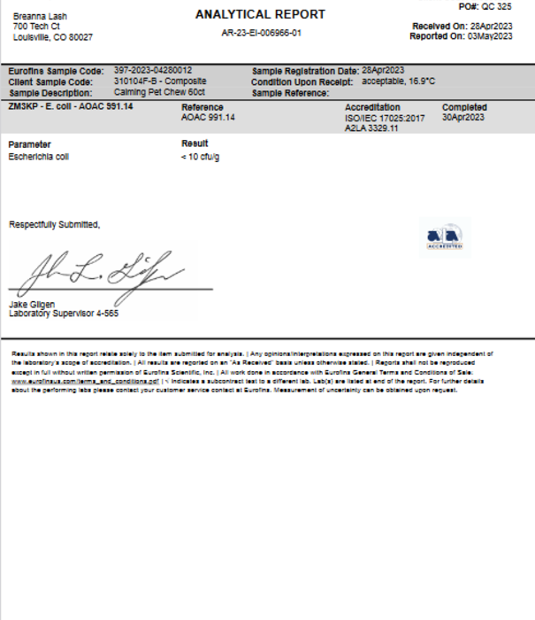CHARLOTTE'S WEB Charlotte's Web Canine Calming Chews, Chicken, 60ct
