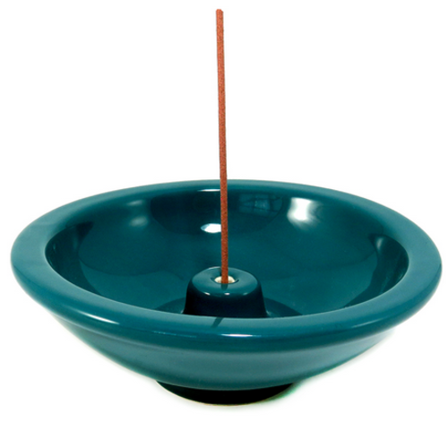 SHOYEIDO Shoyeido Incense, Incense Holder, Blue-Green Wheel