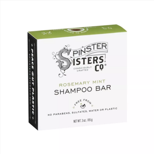 Spinster Sisters Shampoo Bar,  Rosemary Mint, 3oz.