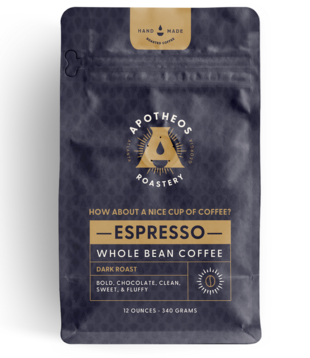 Apotheos Genesis Espresso Blend Coffee, 12oz