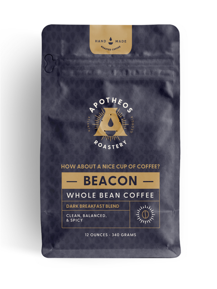 Apotheos Coffee, Beacon Dark Breakfast Blend, 12oz