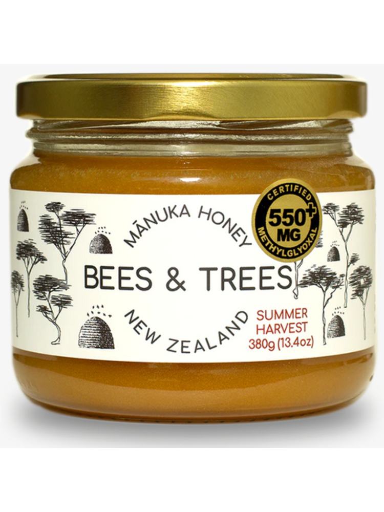 BEES AND TREES Bees & Trees Manuka Honey 500-550+ MGO, 13.4oz.