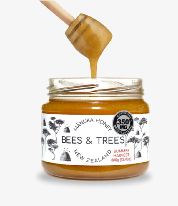 BEES AND TREES Bees & Trees Manuka Honey 350+ MGO, 13.4oz.