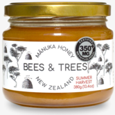 Bees & Trees Manuka Honey 350+ MGO, 13.4oz.
