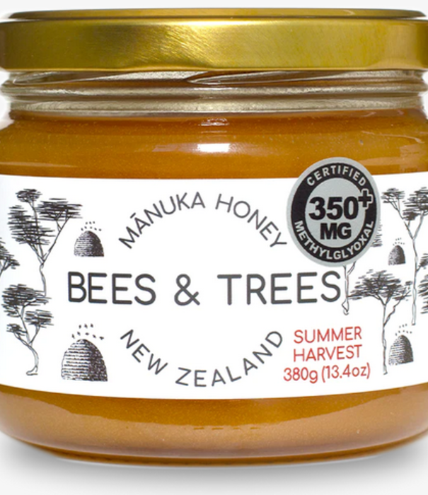 BEES AND TREES Bees & Trees Manuka Honey 350+ MGO, 13.4oz.