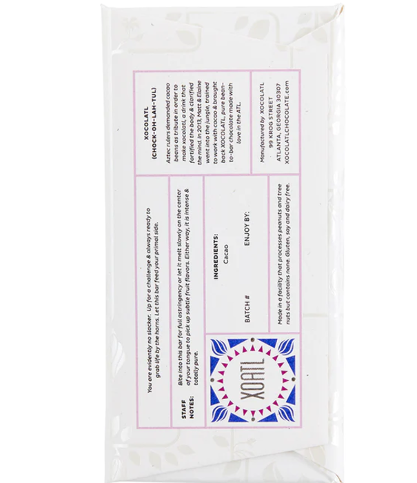 Xocolatl Xocolatl Pure 100% Single Origin Nicaragua, 2.6oz